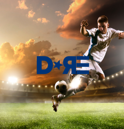 DRE Sports football logo design