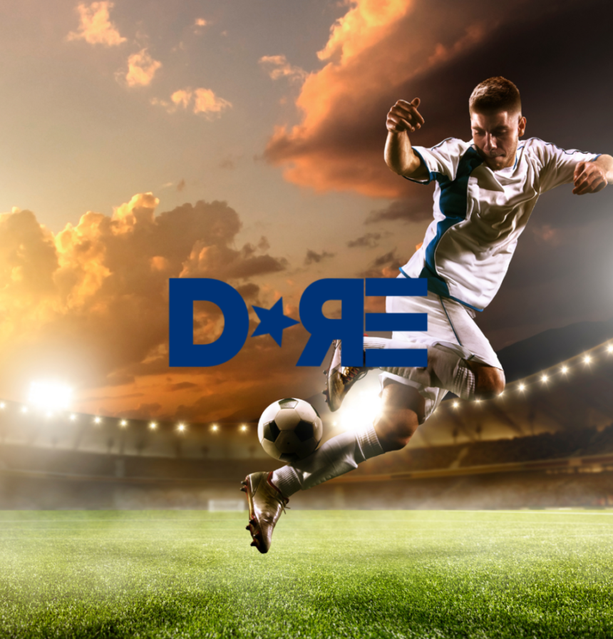 DRE Sports football logo design